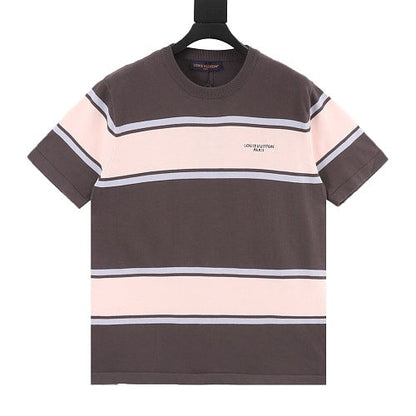 Louis Vuitton 26SS Colour-Block Stripe Knit Short-Sleeve T-Shirt