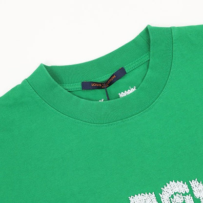 Louis Vuitton 26SS Embroidered Letter Short Sleeve T-Shirt