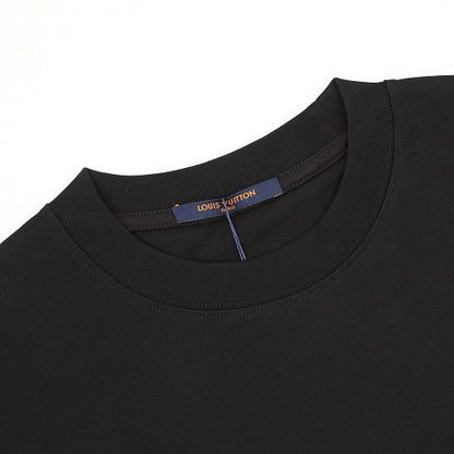 Louis Vuitton 26SS Front & Back LV Logo Embroidered T-Shirt