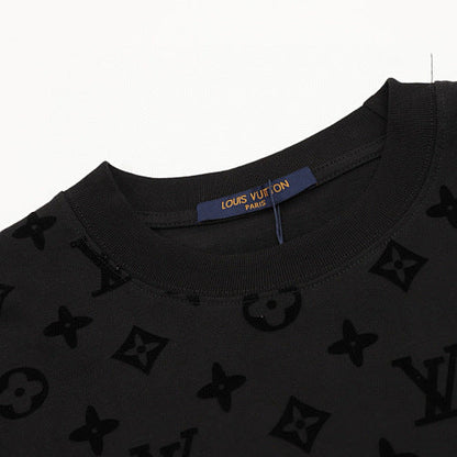 Louis Vuitton Allover Tonal Monogram Short Sleeve T-Shirt