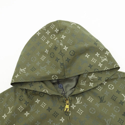 Louis Vuitton Monogram All-Over Bead-Embroidered Hooded Jacket