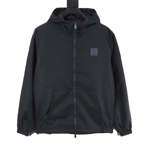 Louis Vuitton Logo Patch Damier Jacquard Reversible Shell Jacket