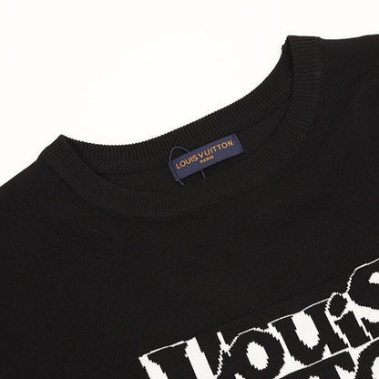 Louis Vuitton Letter Ghost Jacquard Knit T-Shirt