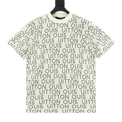 Louis Vuitton SS26 Allover LV Lettering Jacquard Knit T-Shirt