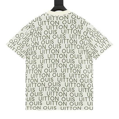 Louis Vuitton SS26 Allover LV Lettering Jacquard Knit T-Shirt