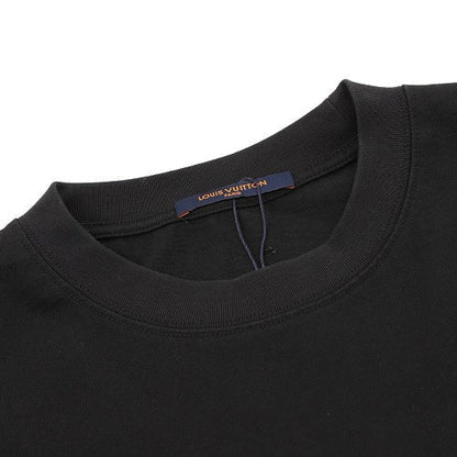 Louis Vuitton SS26 Monogram Print LV Logo Embroidered T-Shirt