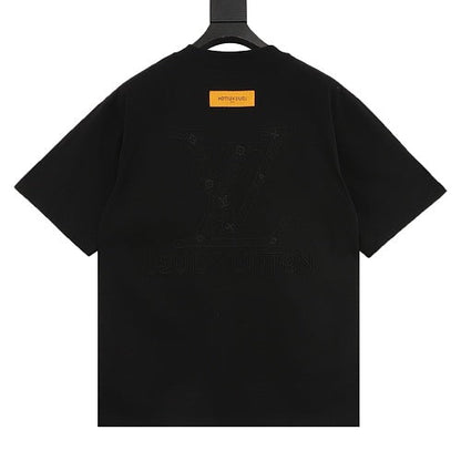 Louis Vuitton SS26 Tonal Monogram Arch Logo 3D Embroidered T-Shirt