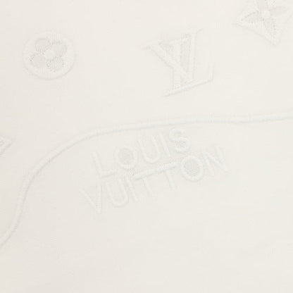Louis Vuitton SS26 Tonal Monogram Jacquard & LV Logo Embroidered T-Shirt