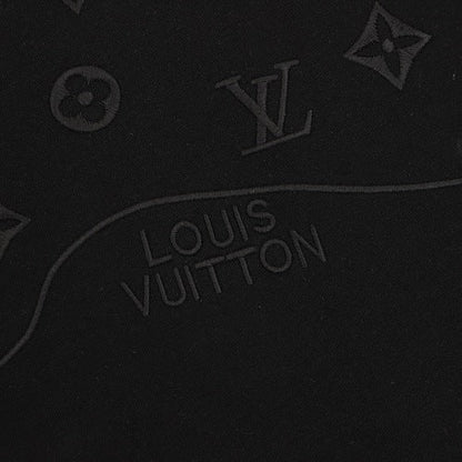 Louis Vuitton SS26 Tonal Monogram Jacquard & LV Logo Embroidered T-Shirt