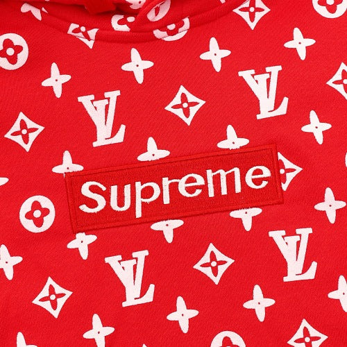 Louis Vuitton x Supreme Monogram Box Logo Hoodie